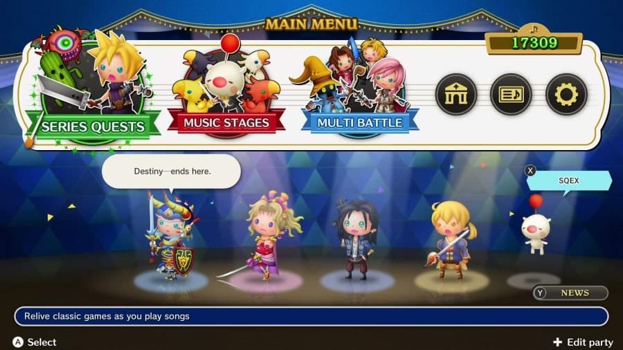 Theatrhythm final bar line