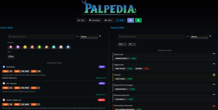 Palworld Palpedia 