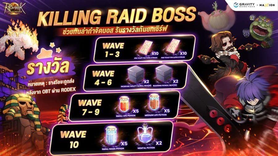 RO Landverse CBT Killing Raid Boss