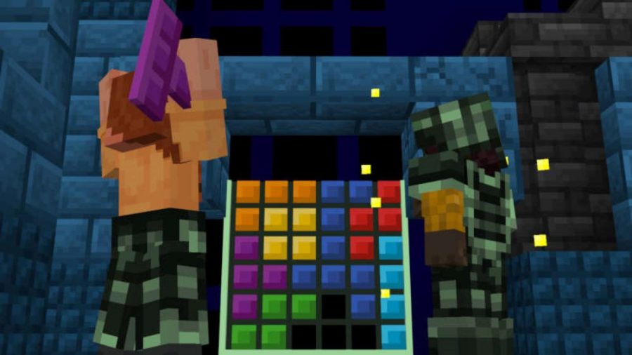 Minecraft x Tetris DLC Screenshot