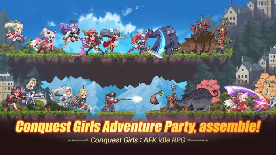 Conquest Girls: AFK Idle RPG เกมมือถือ