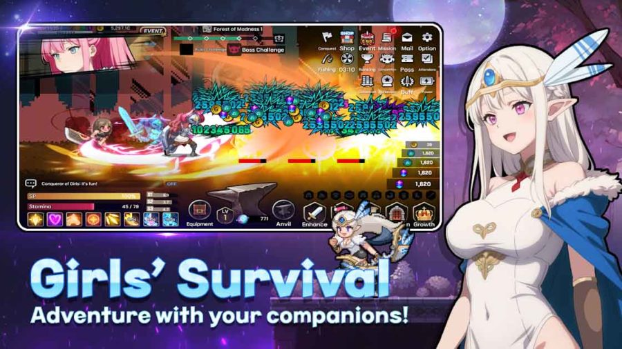 Conquest Girls: AFK Idle RPG เกมมือถือ