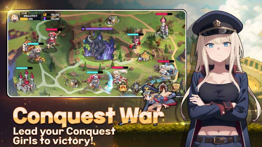 Conquest Girls: AFK Idle RPG เกมมือถือ