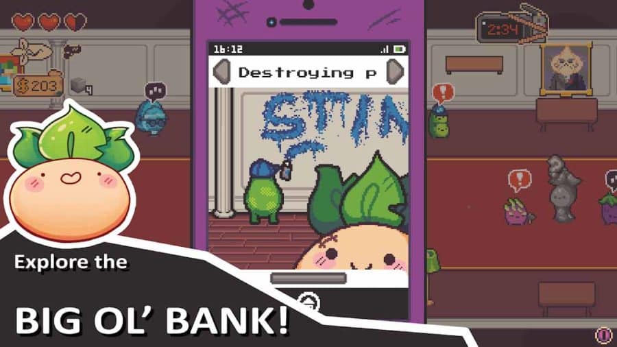 Turnip Boy Robs a Bank เกมมือถือ