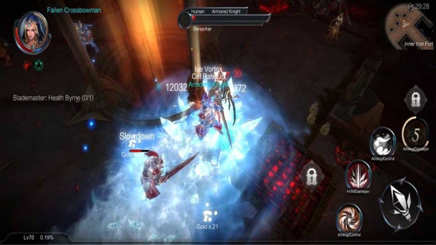 Raziel Rebirth: Dungeon Raid เกมมือถือ