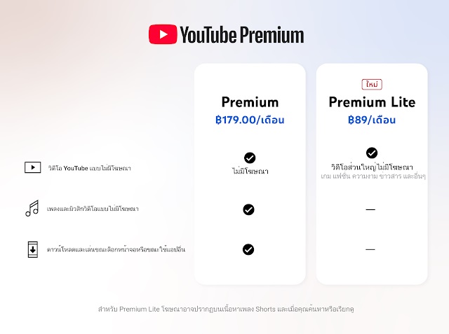 YouTube Premium Lite